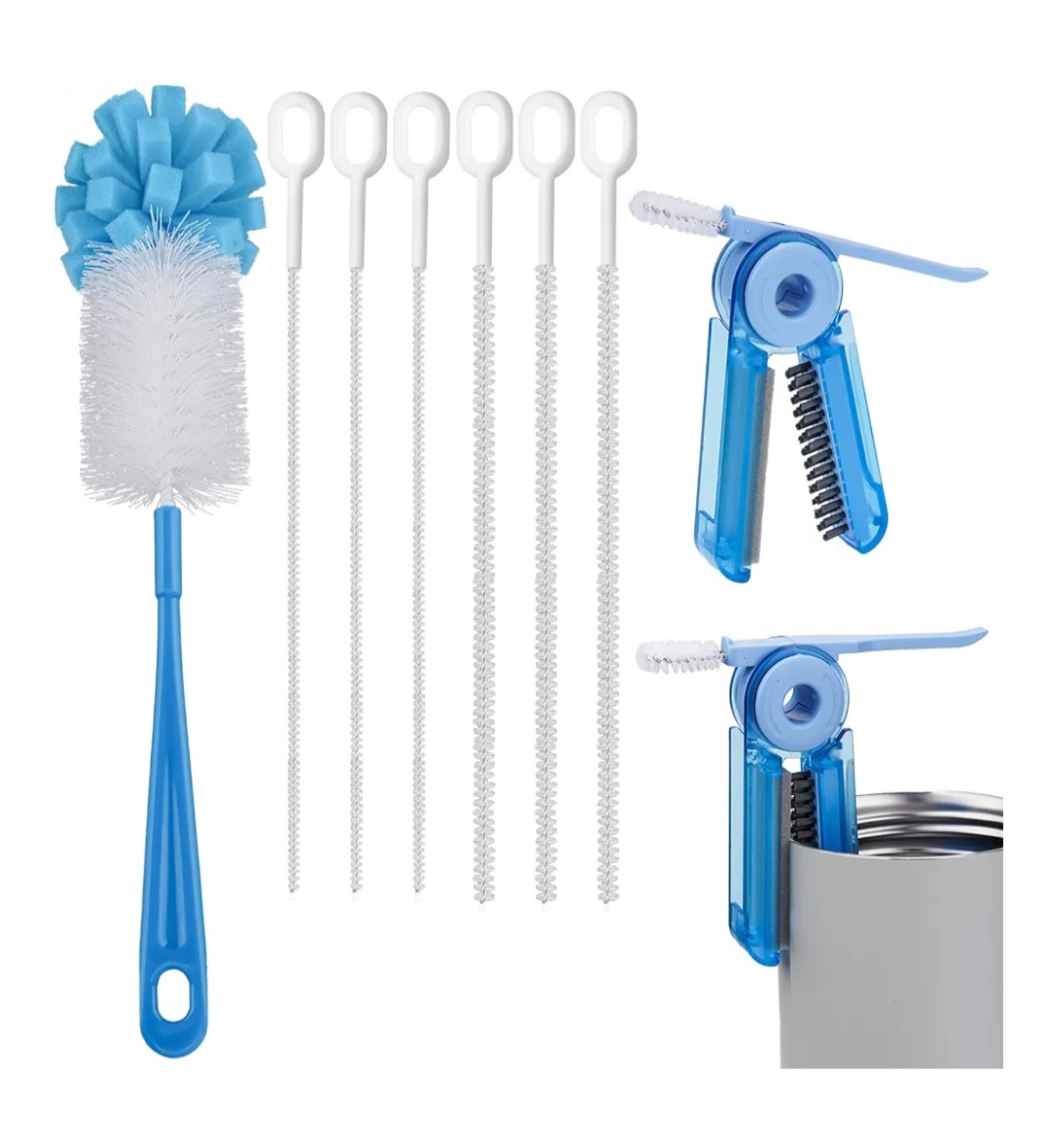Travel Bottle Cleaner Kit Cleaning Tools Brushes Drinking Straw Cleaning Brushes Set 12 Extra Bottle Cleaner Brush Set